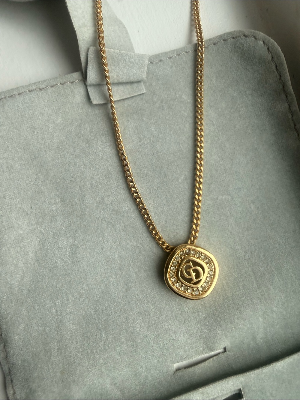 CHRISTIAN DIOR NECKLACE AND EARRINGS *AUTHENTHIC